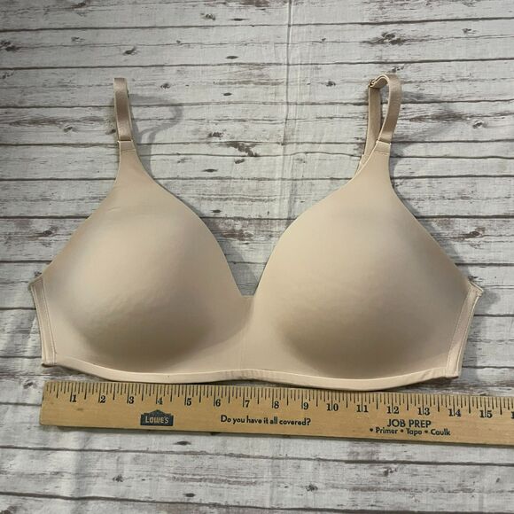 Soma Womens Vanishing 360 Seamless Bra Size 36C Wireless Adjustable Straps Beige - Picture 2 of 7